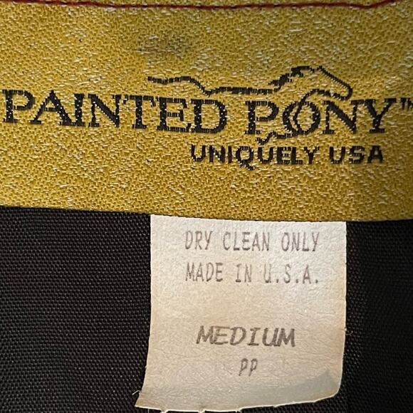 Painted Pony Silk Metallic Ruby Red Rosettes Party Event Blazer NWOT Size M - Picture 10 of 13